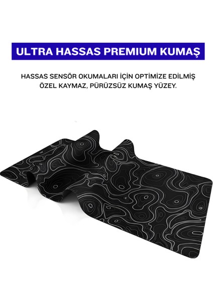 8 Farklı Model Dikişli Kenar 90X40 cm Dijital Oyuncu Gaming Mouse Pad