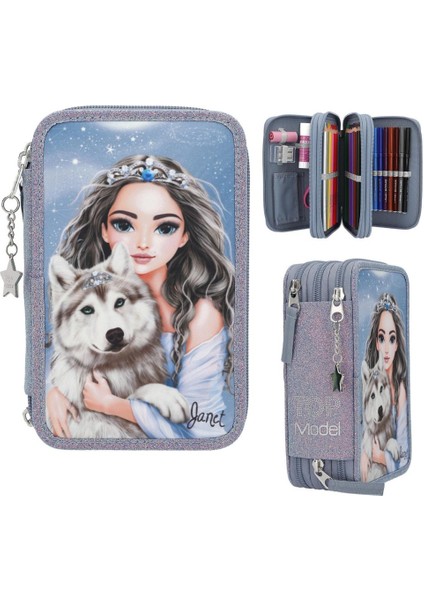 Üçlü Kalem Kutusu Wolf