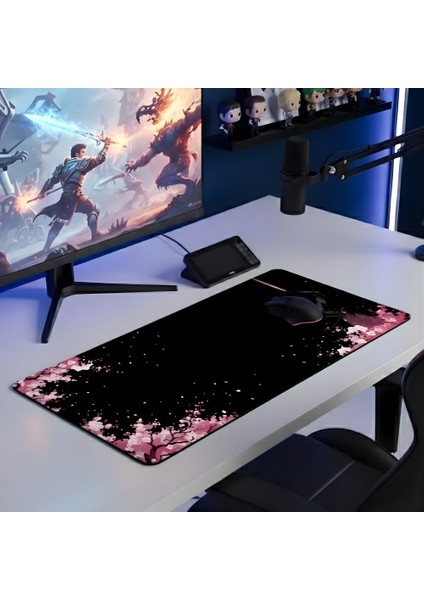 8 Farklı Model Dikişli Kenar 90X40 cm Dijital Oyuncu Gaming Mouse Pad