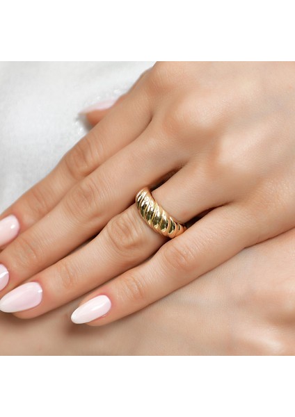 14 Ayar Altın Burgu Yüzük