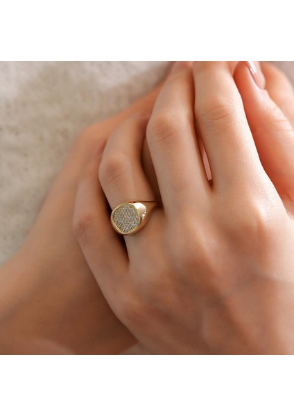 14 Ayar Altın Taş Detaylı Özel Tasarım Yüzük modelleri