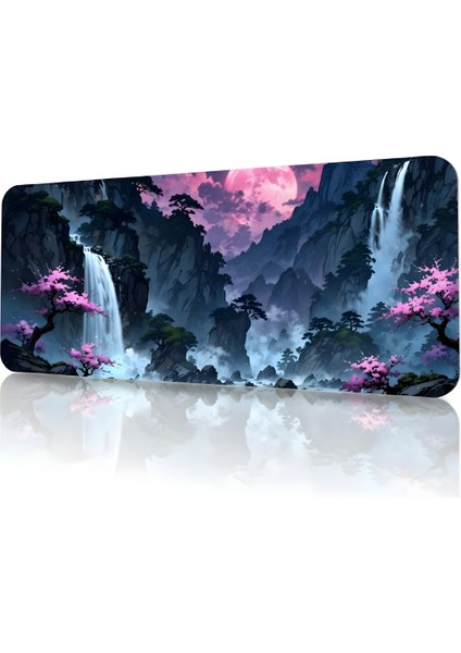 8 Farklı Model Dikişli Kenar 90X40 cm Dijital Oyuncu Gaming Mouse Pad