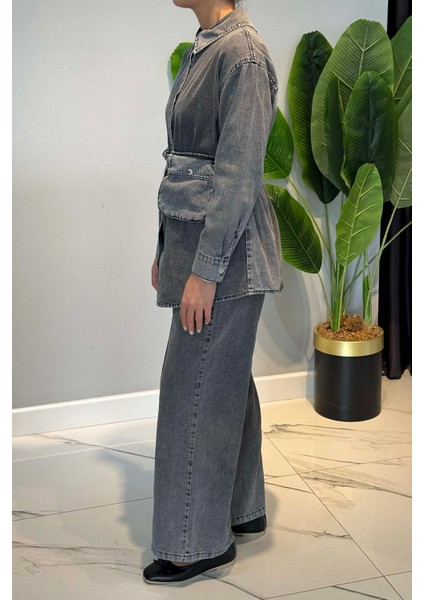 Pamuklu Denim Takım 7430 Antrasit fiyatları