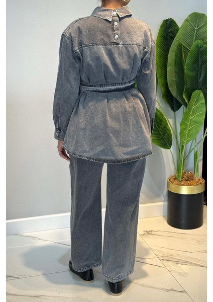 Pamuklu Denim Takım 7430 Antrasit modelleri