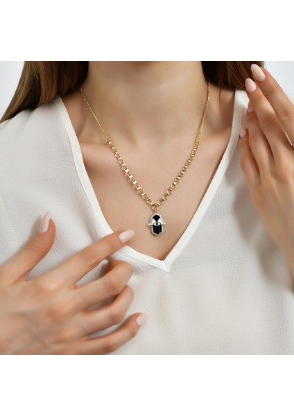 14 Ayar Altın Mineli Fatıma Ana Kolye fiyatları