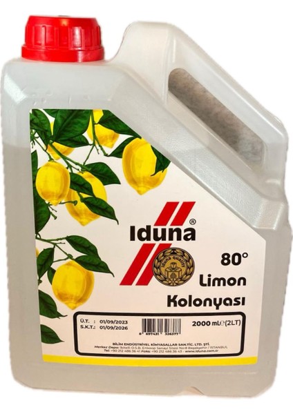 Limon Kolonyası 80 Derece 2l