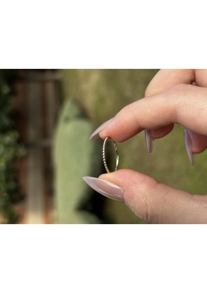 14 Ayar Altın Yarımtur Minimal Tarz Yüzük fiyatları