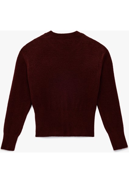 Uzun Kollu Bisiklet Yaka Fermuar Detaylı Triko Kazak fiyatları