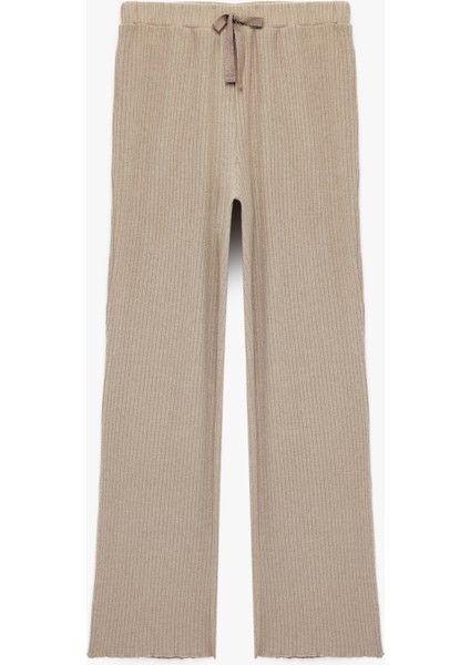 Beli Bağlamalı Rahat Kesim Pijama Altı