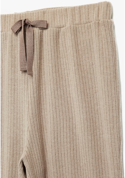 Beli Bağlamalı Rahat Kesim Pijama Altı modelleri