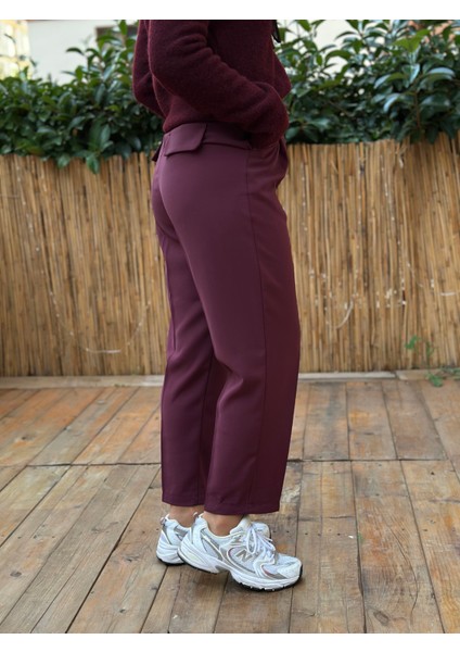 Kemerli Pileli Havuç Pantolon modelleri