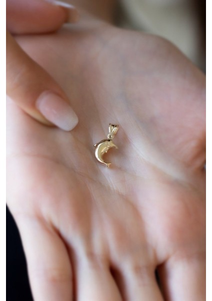 Altın Yunus Uç Kolye