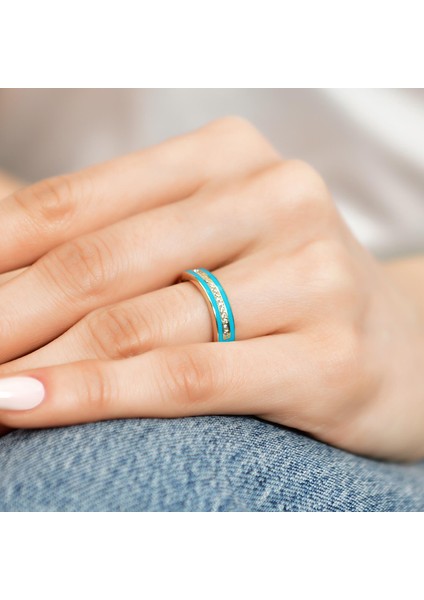 14 Ayar Altın Şık Mineli Taşlı Yüzük fiyatları