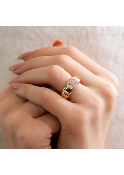 14 Ayar Fantezi Altın Yüzük modelleri