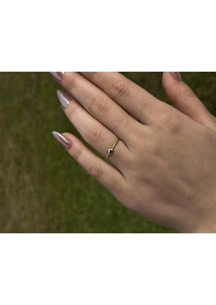 14 Ayar Altın Kalpli Minimal Yüzük fiyatları