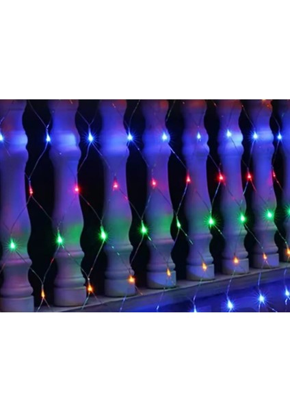Rgb Ağ LED 2x2 Metre 132 LED 220V Fişli Iç ve Dış Mekan 8 Modlu Ambiyans Aydınlatma fırsatları
