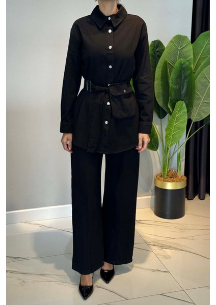 Pamuklu Denim Takım 7430 Siyah fırsatları