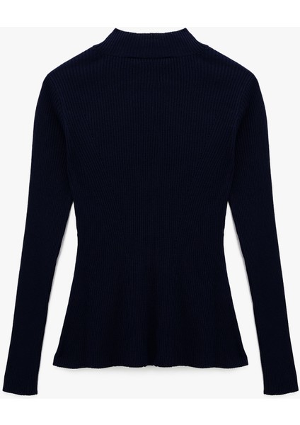 x Melis Ağazat - Uzun Kollu Dik Yaka Triko Kazak fiyatları