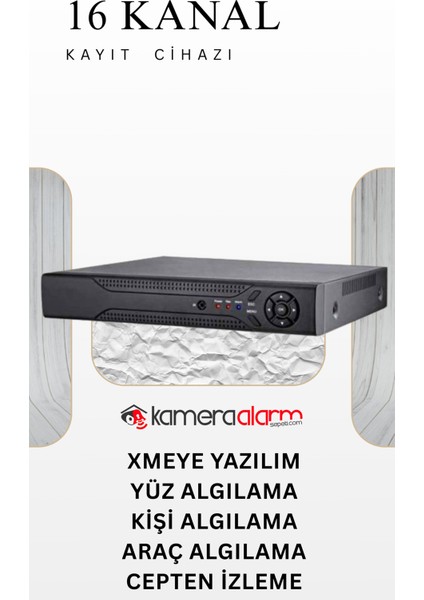 10 Kameralı 5 Mp Sesli Güvenlik Kamerası Gece Renkli Yüz ve Araç Tanımalı Full Hd Kamera Sistemi modelleri