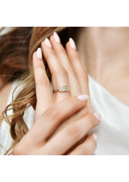 14 Ayar Altın Parıltılı Yüzük fiyatları