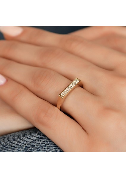 14 Ayar Altın Düz Parıltılı Yüzük fiyatları