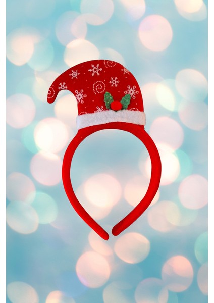 Minyatür Noel Baba Şapkası Taç/bando - Kar Tanesi ve Holly Detaylı Yılbaşı Saç Aksesuarı fiyatları