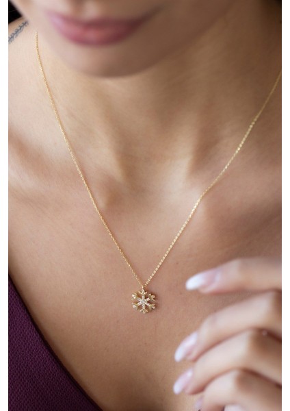 Zarif Kar Tanesi Model Altın Kolye fiyatları