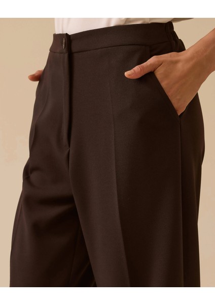 Yüksek Bel Tam Boy Klasik Kesim Pantolon fırsatları