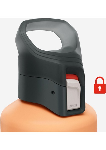 Quechua Outdoor Alüminyum Matara - 1 L - Turuncu - 500 fiyatları