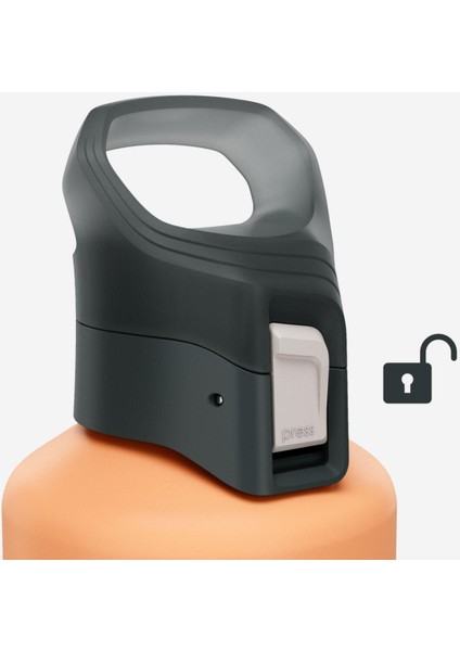 Quechua Outdoor Alüminyum Matara - 1 L - Turuncu - 500 modelleri