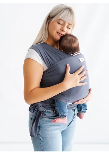 Pamuklu Esnek Wrap Sling- Bebek Taşıma Şalı-Bebeklere Uygun Premium Kumaş