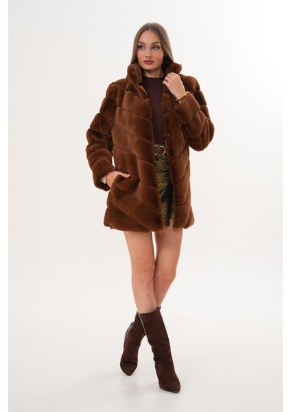 Su Yolu Yakalı Uzun Kürk fırsatları