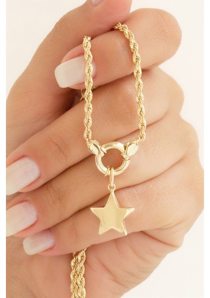 Zarif Yıldız Model Altın Kolye fiyatları