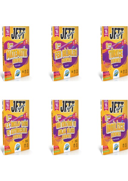 Lgs Jett Tüm Dersler Deneme Sınavı Seti 6 Kitap Ü