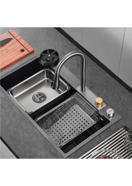 Dolce Vita 6375 Füme Akıllı Mutfak Eviyesi