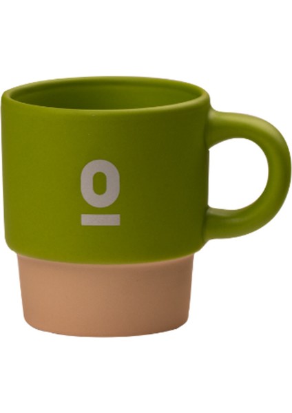Açık Yeşil Stoneware Espresso Bardağı NO:107 – 120 ml Seramik Espresso Kupası