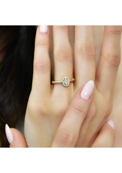 14 Ayar Altın Baget Elips Yüzük fiyatları