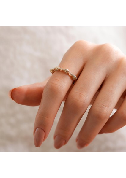 14 Ayar Taş Detaylı Altın Yüzük fiyatları