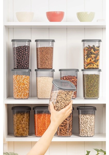 12 Adet 1200 ml Etiketli Sızdırmaz Kapaklı Saklama Kabı Seti - Etiket Hediyeli fiyatları