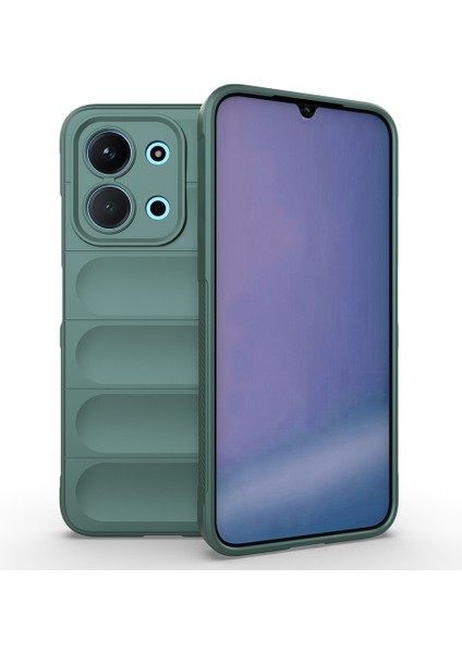 Redmi 15C 4g Kılıf Esnek Tpu Oyuklu Arka Yüzey Tasarımlı Zore Etnik Silikon Kapak - Siyah fiyatları