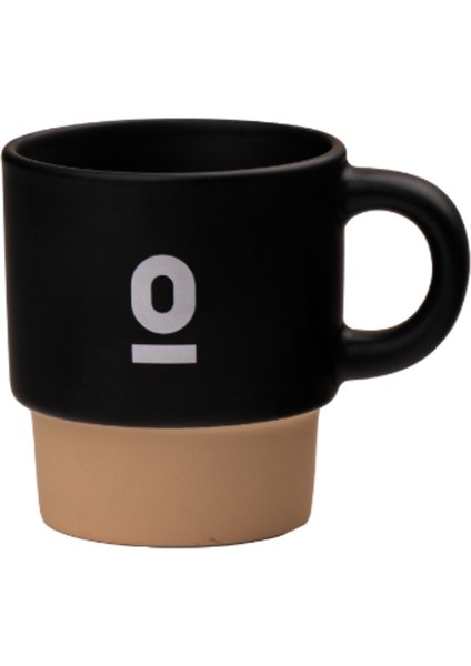 Siyah Stoneware Espresso Bardağı NO:110 – 120 ml Seramik Espresso Kupası