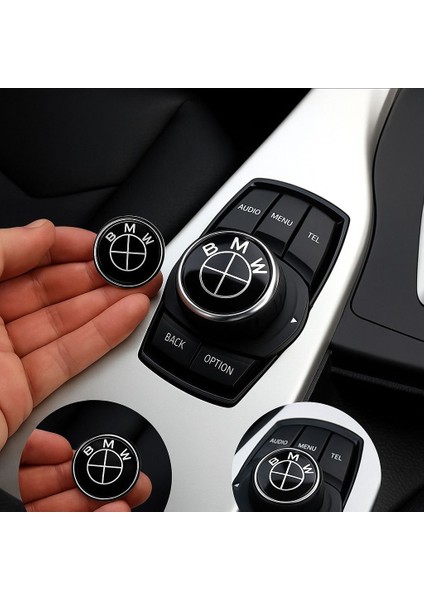Bmw Uyumlu Joystick Konsol Sticker Arma Logo 2,9 mm 2.9 cm 1 Adet Siyah fiyatları