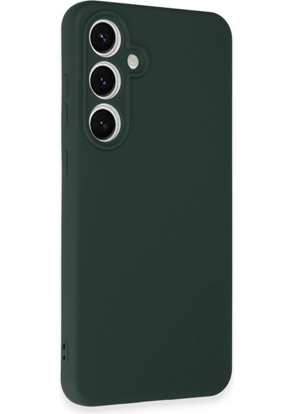 S24 Fe Kılıf Nano Içi Kadife Silikon - Koyu Yeşil fiyatları