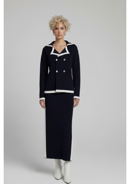 Kadın Triko Ceket Etek Ikili Takım fiyatları