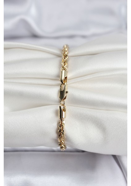 14K Gold Renk Kaplama Burgu Zincir Model cm Kadın Bileklik - Lisinya fiyatları