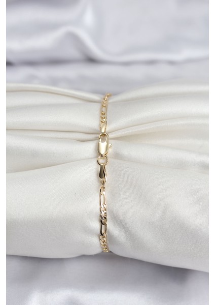 14K Gold Renk Kaplama Minimal Zincir Model cm Kadın Bileklik - Lisinya fiyatları