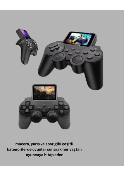 Lzrdwzrd 520 Oyunlu Atari S10 El Konsolu – Retro Tasarım, Şarjlı ve Taşınabilir Oyun Deneyimi fırsatları