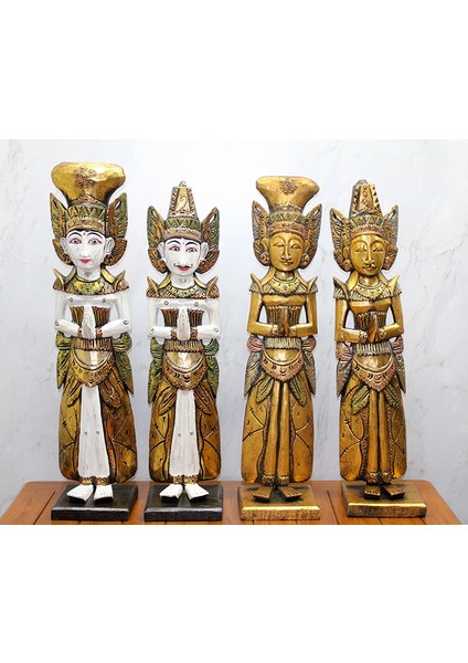 Ahşap 2'li Buda Figürü 70 cm Galıleo:17