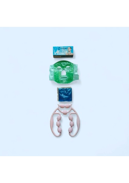 Yüz Maskesi Cilt Bakım Seti – Maske, Buz Küresi, Termo Jel ve Selülit Masaj Aleti ( Lisinya )