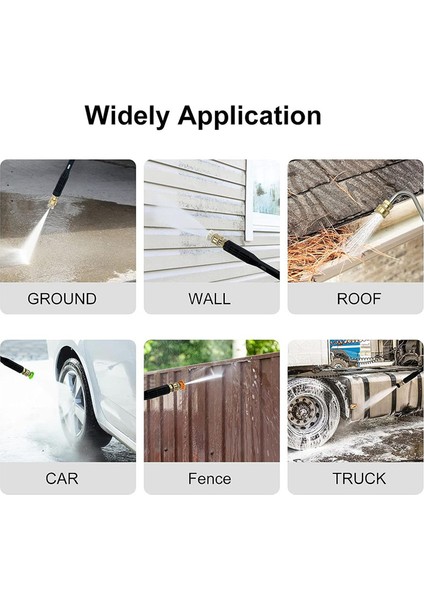 Basınçlı Yıkayıcı Uzatma Çubuğu - Oluk Temizleme Aletleri Uzatma Çubuğu Basınçlı Yıkayıcı Yedek Borusu, 1/4 Inç Hızlı Bağlantı (Yurt Dışından) fırsatları